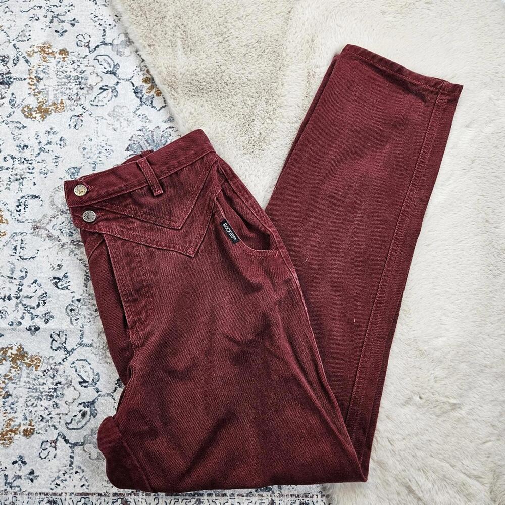 Rocky Mountain Clothing Co Rockies Red Vintage Cotton Denim Jeans Made in USA - Picture 2 of 12